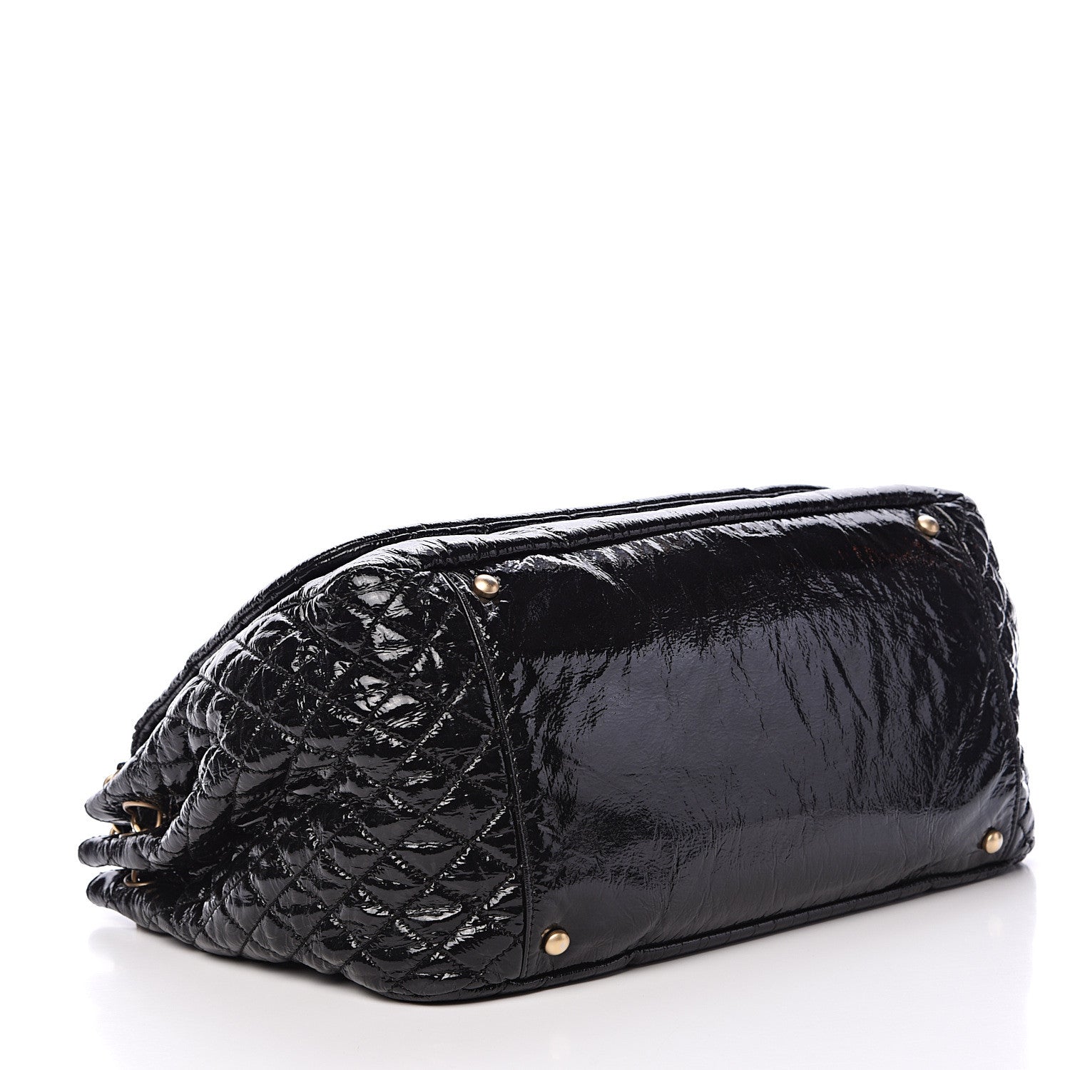 Chanel Vinyl XL Rock and Chain Flap Black 3 of 14