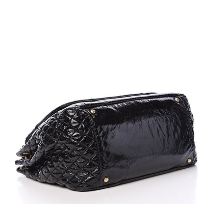 Chanel Vinyl XL Rock and Chain Flap Black 3 of 14