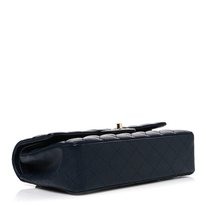 Chanel Caviar Quilted Medium Double Flap Navy 4 of 11