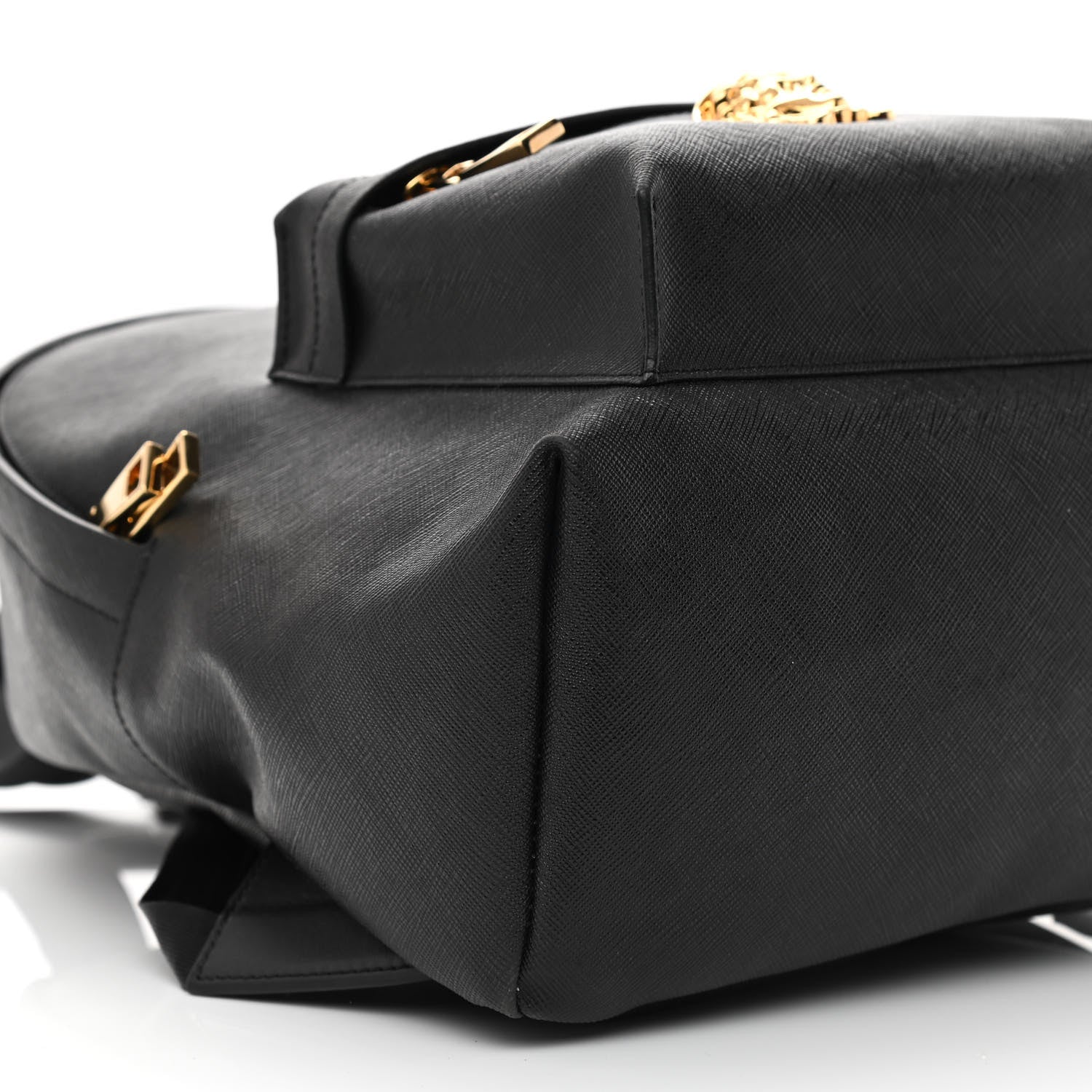 Versace Saffiano Calfskin Medusa Backpack Black 9 of 11