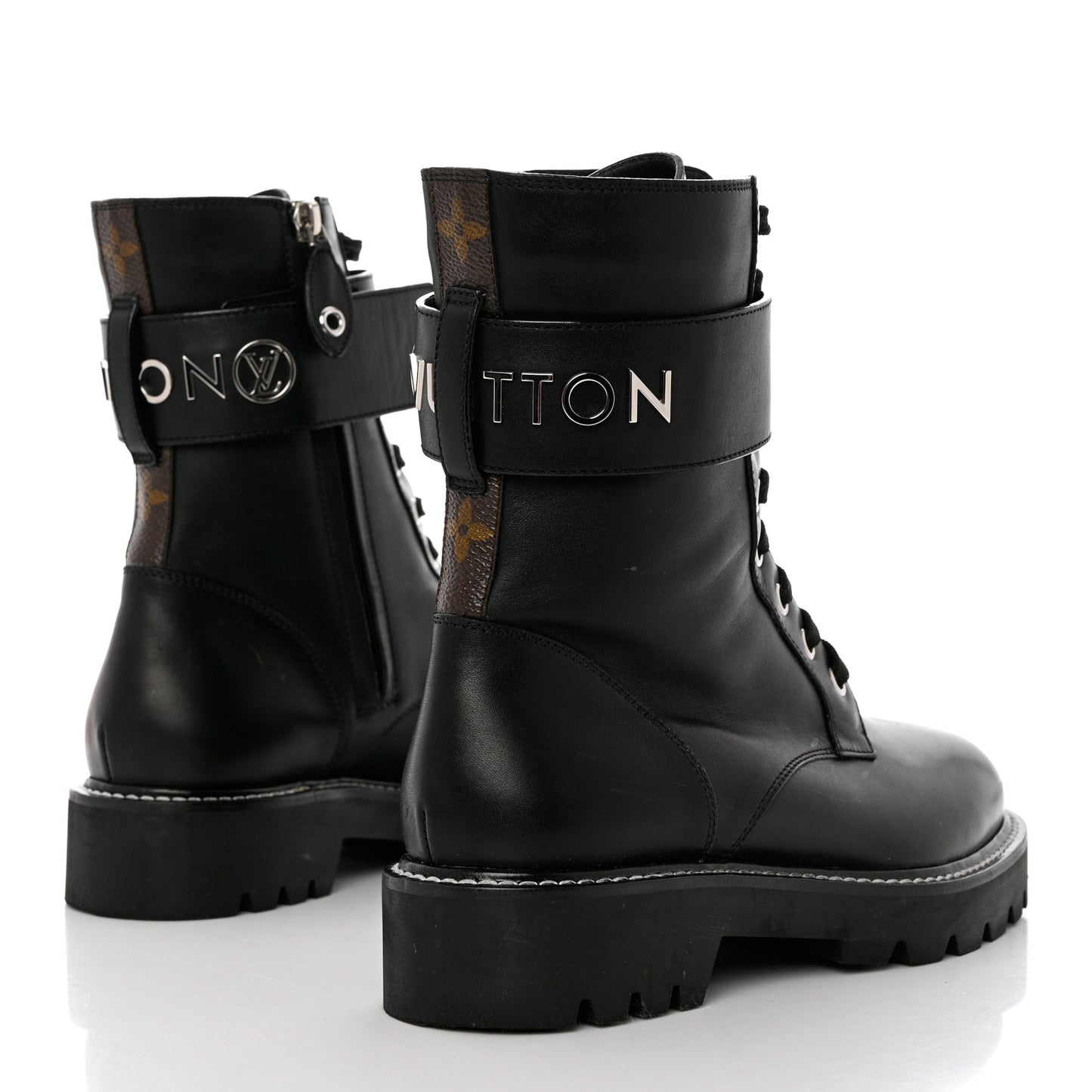 Calfskin Territory Flat Ranger Boots 38 Black