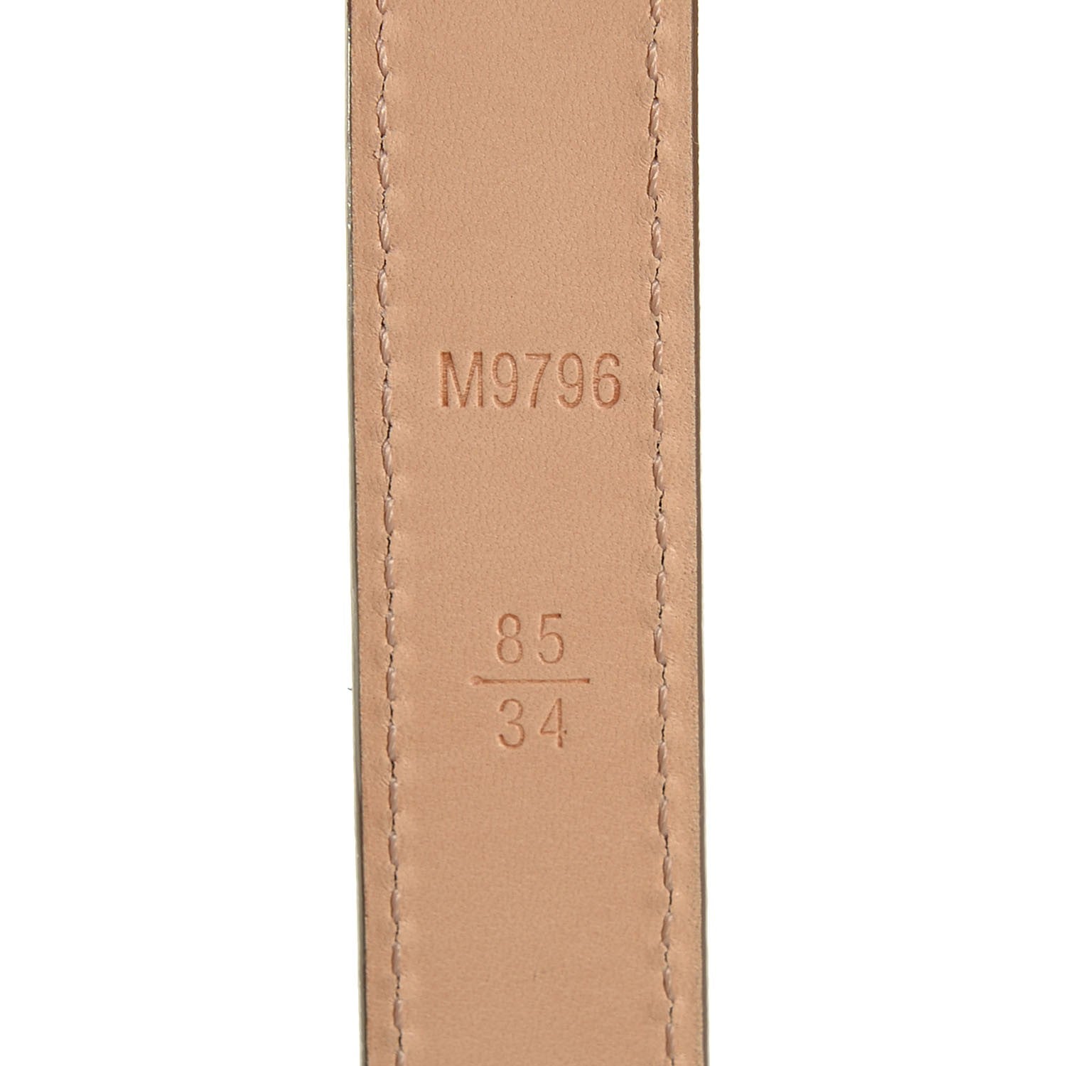 Louis Vuitton Suede Pepite Belt 85 34 5 of 9