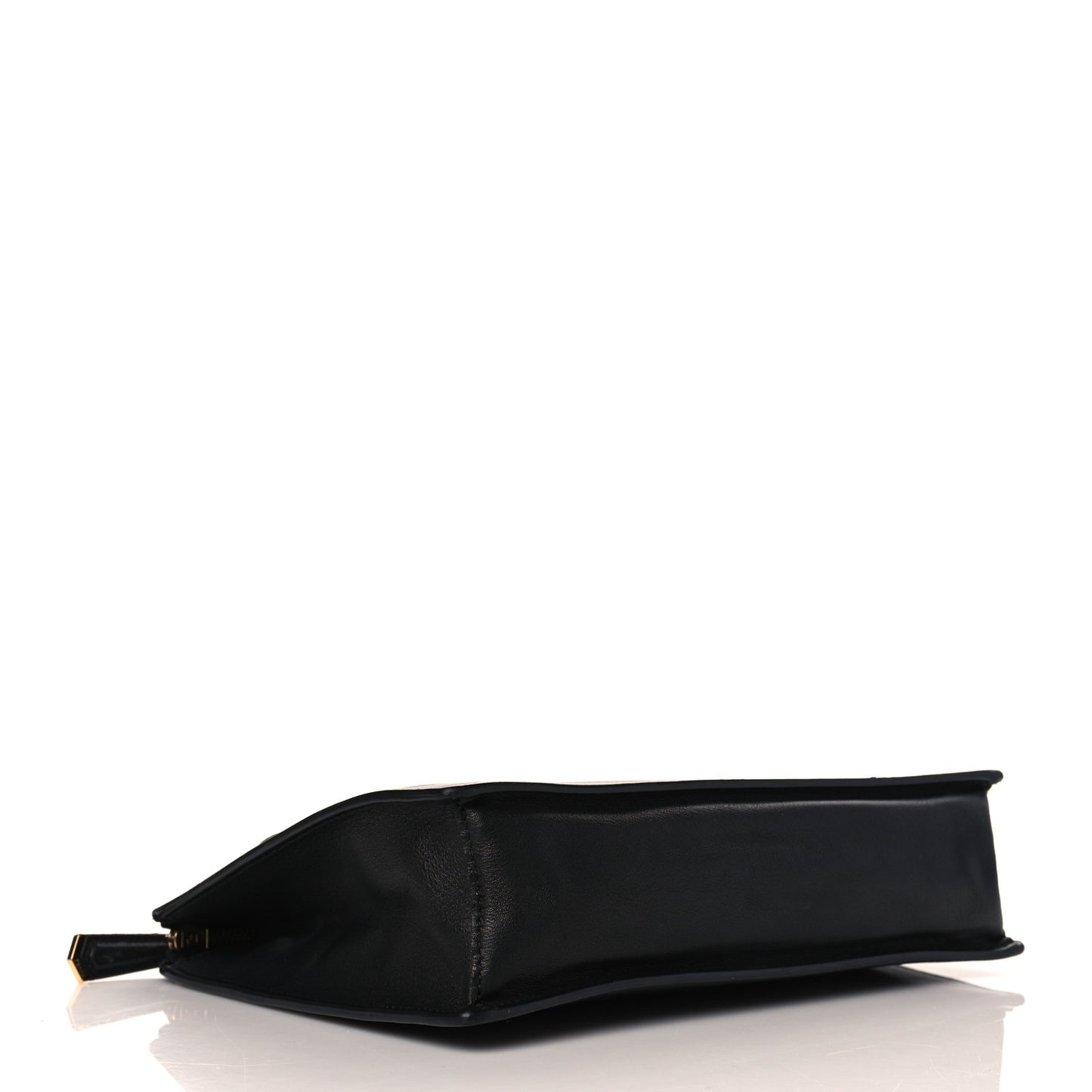 Vitello Dolce Fox Fur Monster Eyes Mini 2Jours Pouch Black Yellow