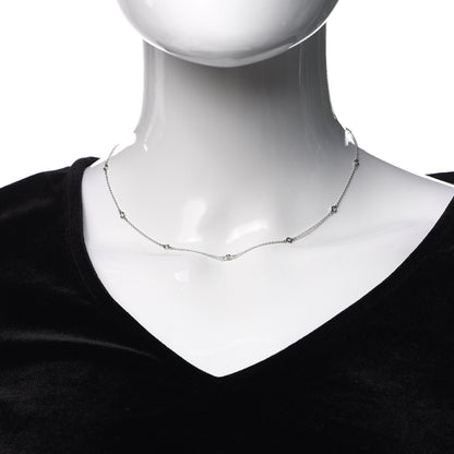 Tiffany Platinum Diamond .33ctw Elsa Peretti Diamonds by the Yard Station Necklace 2 of 5