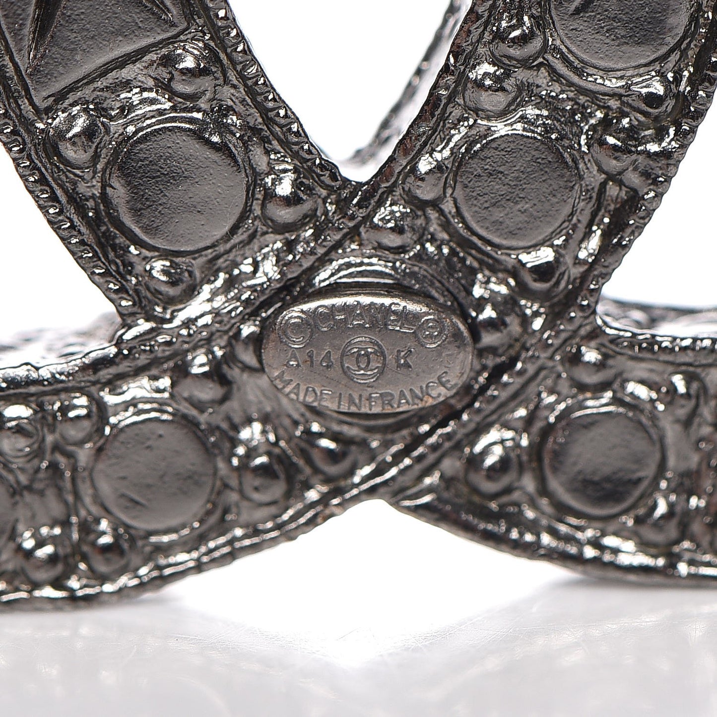 Ruthenium Crystal CC Star Brooch