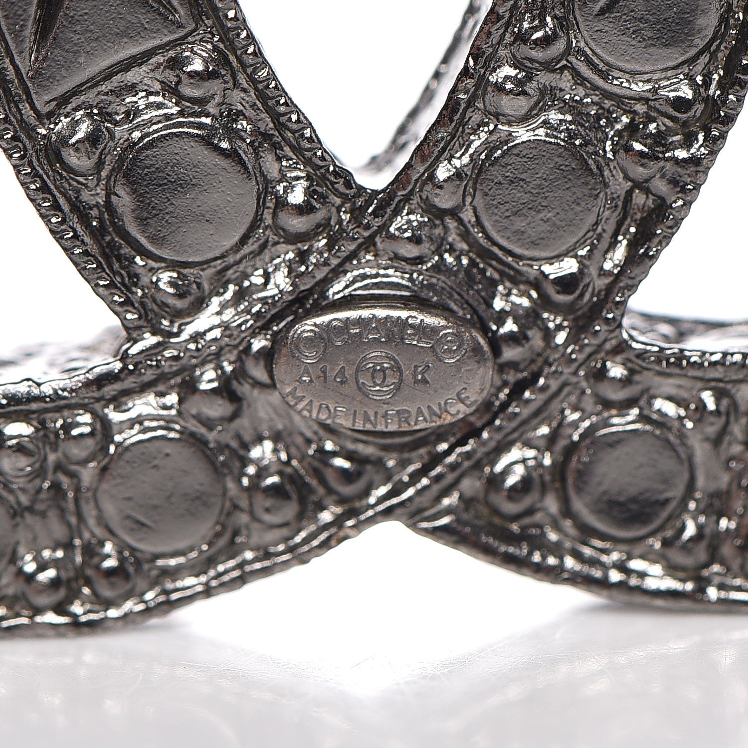 Chanel Ruthenium Crystal CC Star Brooch 4 of 4