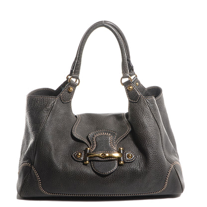 Gucci Leather Large New Pelham Shoulder Bag Grey 1 of 9