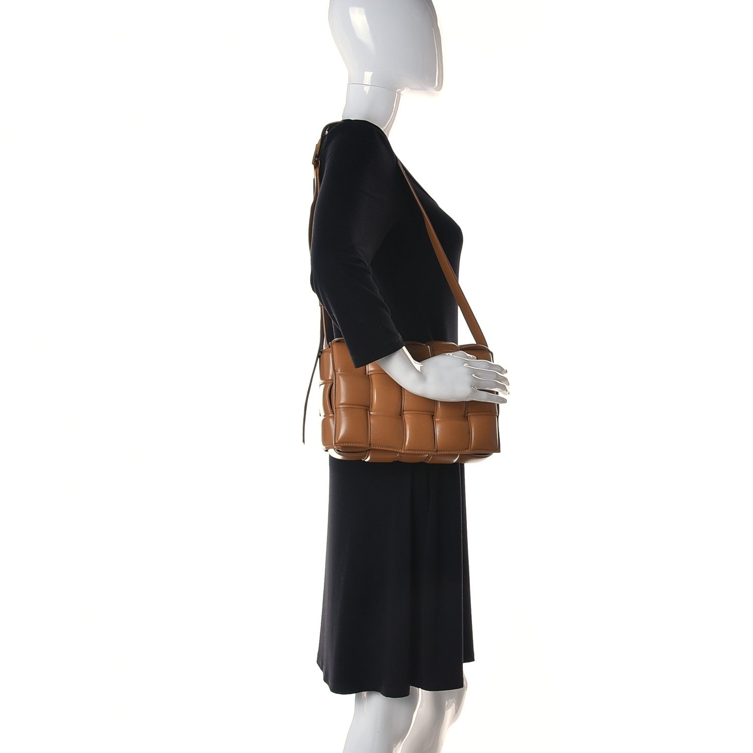Bottega Veneta Nappa Maxi Intreccio Padded Cassette Crossbody Bag Caramel 2 of 8