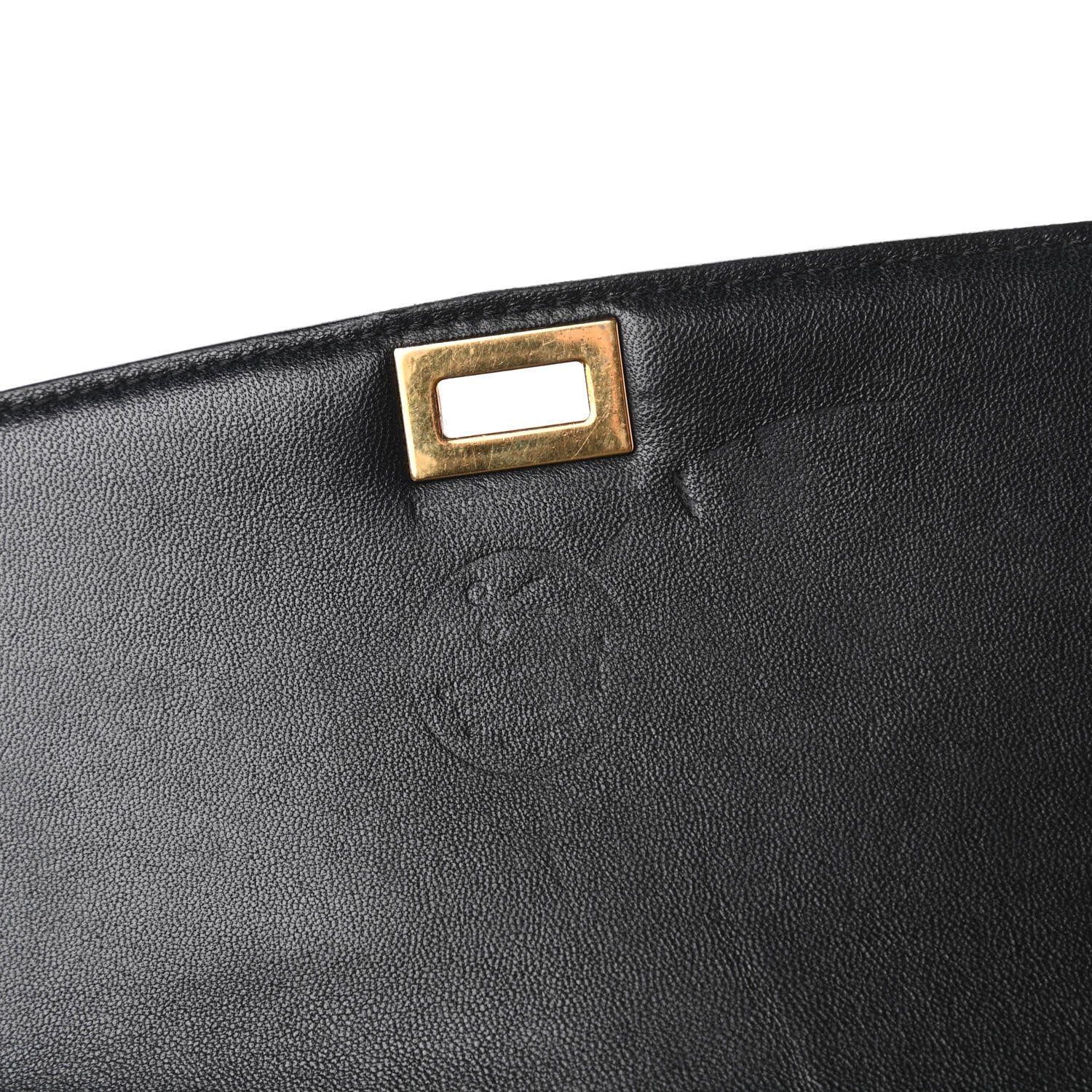 Celine Goatskin Medium Classic Box Flap Bag Black 11 of 11
