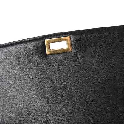 Celine Goatskin Medium Classic Box Flap Bag Black 11 of 11