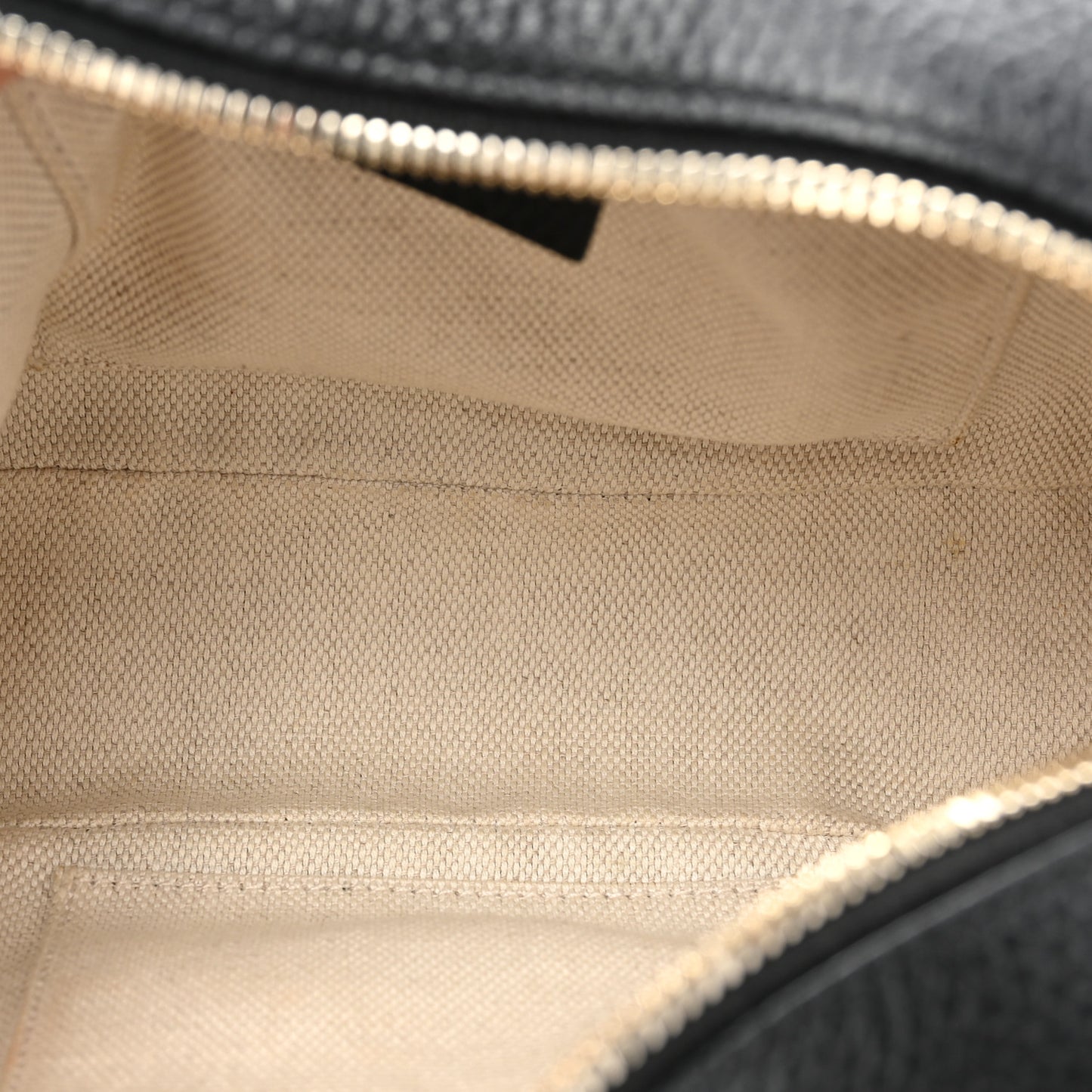 Pebbled Calfskin Small Soho Disco Bag Black