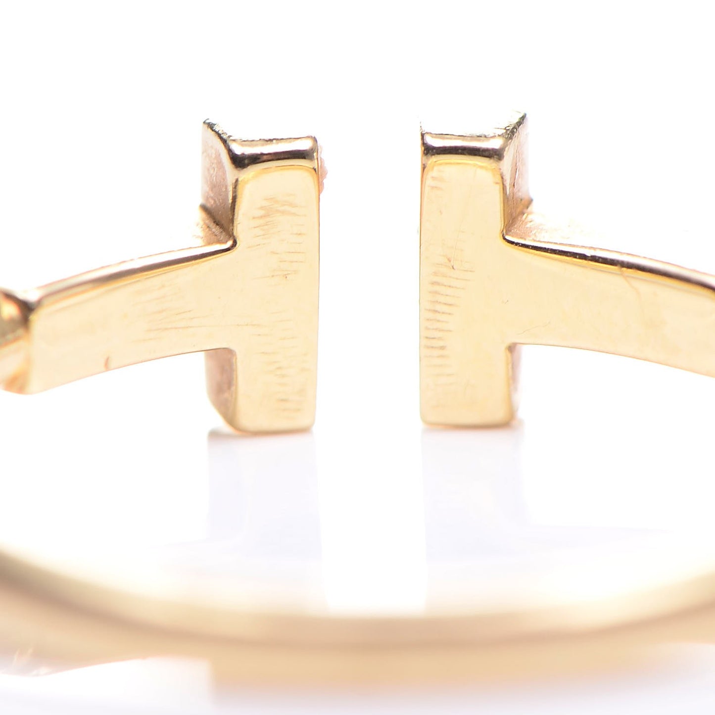 18K Yellow Gold T Wire Ring 49 4.75