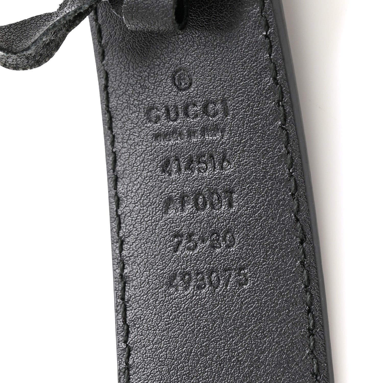 Gucci Moon Calfskin Double G 30mm Belt 75 30 Black 5 of 7