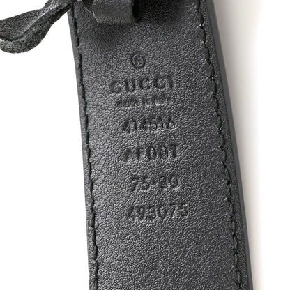 Gucci Moon Calfskin Double G 30mm Belt 75 30 Black 5 of 7