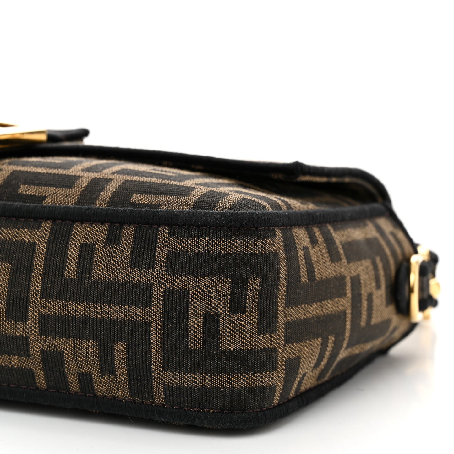 Fabric Jacquard FF 1974 Medium Baguette Tobacco Moro Black