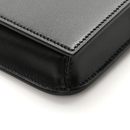 Saint Laurent Smooth Calfskin Monogram Phone Holder Crossbody Black 9 of 9
