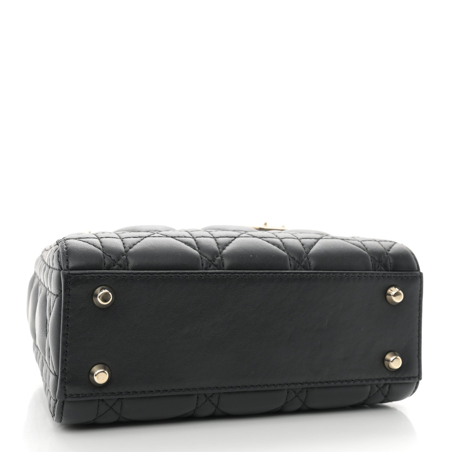 Christian Dior Lambskin Cannage Mini Lady Dior Black 4 of 12