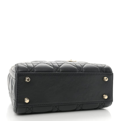 Christian Dior Lambskin Cannage Mini Lady Dior Black 4 of 12