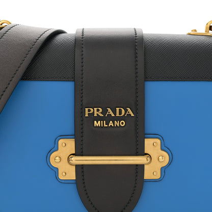 Prada City Calf Saffiano Cahier Bag Marea Black 8 of 11