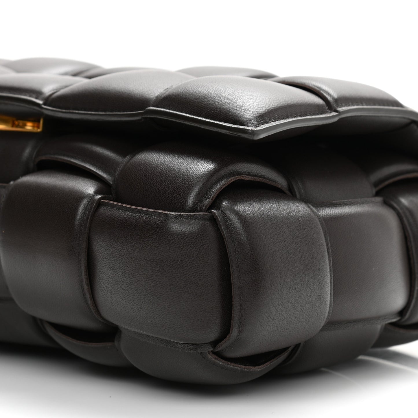 Nappa Maxi Intreccio Padded Cassette Crossbody Bag Fondant