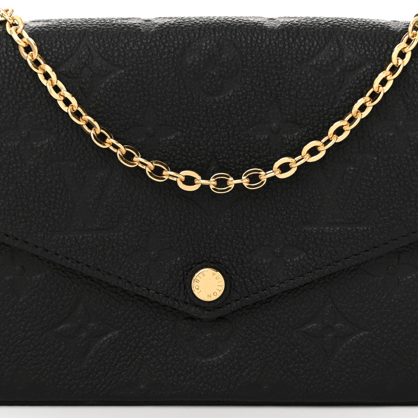 Empreinte Pochette Felicie Chain Wallet Black