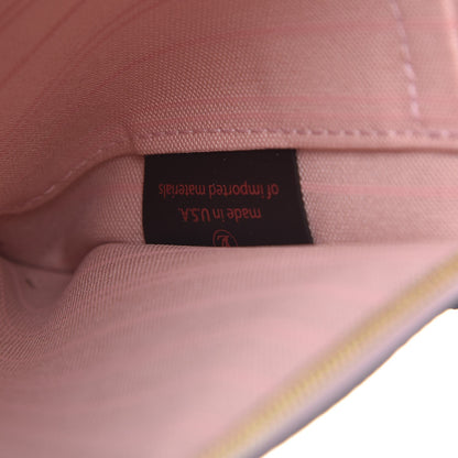 Louis Vuitton Damier Ebene Neverfull MM GM Pochette Rose Ballerine 7 of 9