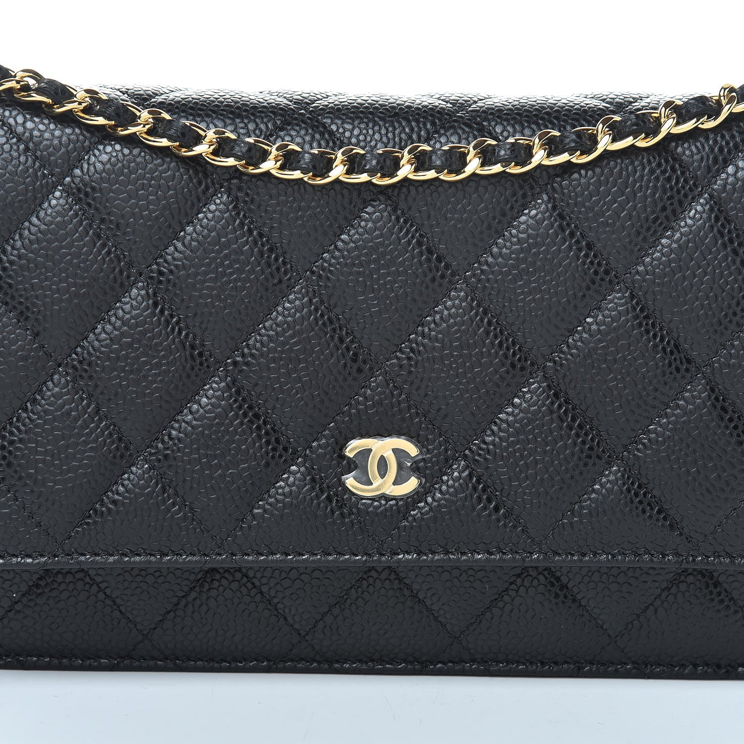 Chanel Caviar Quilted Wallet On Chain WOC Black 9 of 13