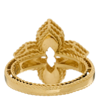 Roberto Coin 18K Yellow Gold Diamond Petite Venetian Princess Flower Ring 52 6 3 of 4