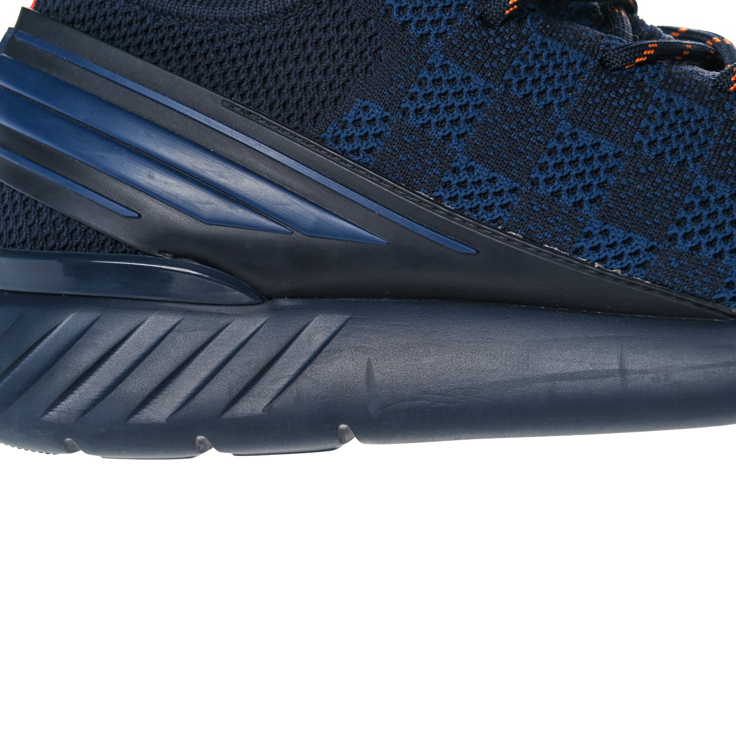 Louis Vuitton Knit Damier Mens Fastlane Sneakers 9.5 Cobalt 11 of 11