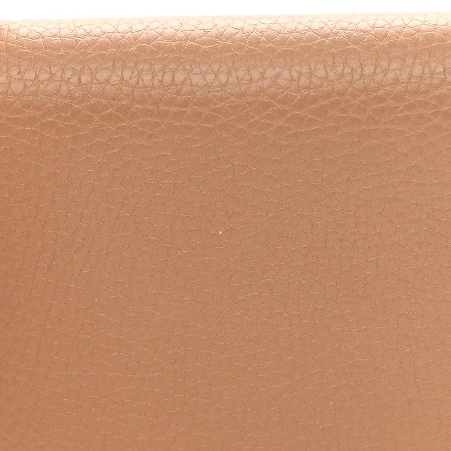 Gucci Pebbled Calfskin Soho Compact Flap Wallet Camelia 8 of 10