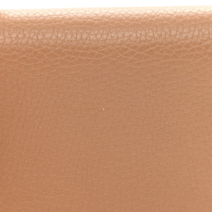 Gucci Pebbled Calfskin Soho Compact Flap Wallet Camelia 8 of 10