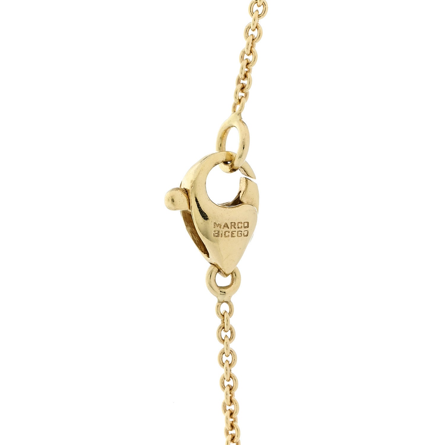 Marco Bicego 18K Yellow Gold Multi Gemstone Paradise Station Necklace 4 of 5