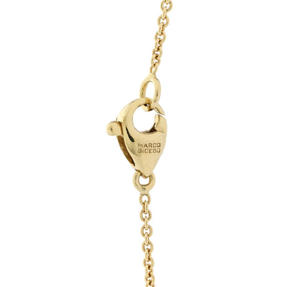 Marco Bicego 18K Yellow Gold Multi Gemstone Paradise Station Necklace 4 of 5