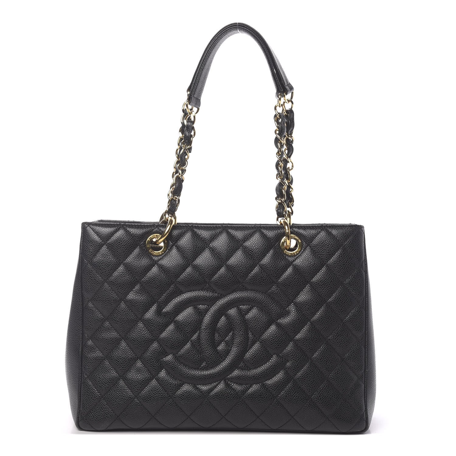 Chanel Caviar Quilted Grand Shopping Tote GST Black 1 of 10