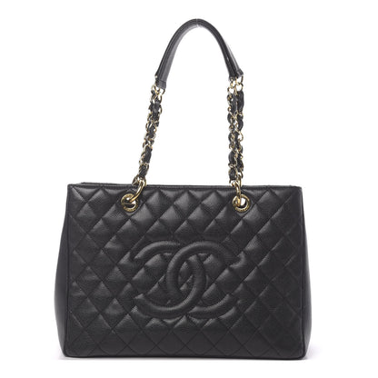 Chanel Caviar Quilted Grand Shopping Tote GST Black 1 of 10