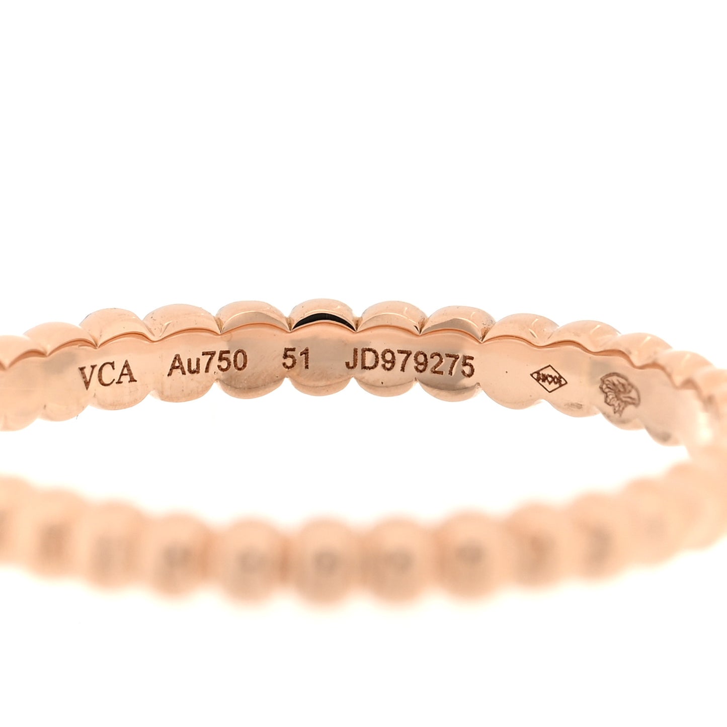 18K Rose Gold Small Perlee Ring 51 5.75