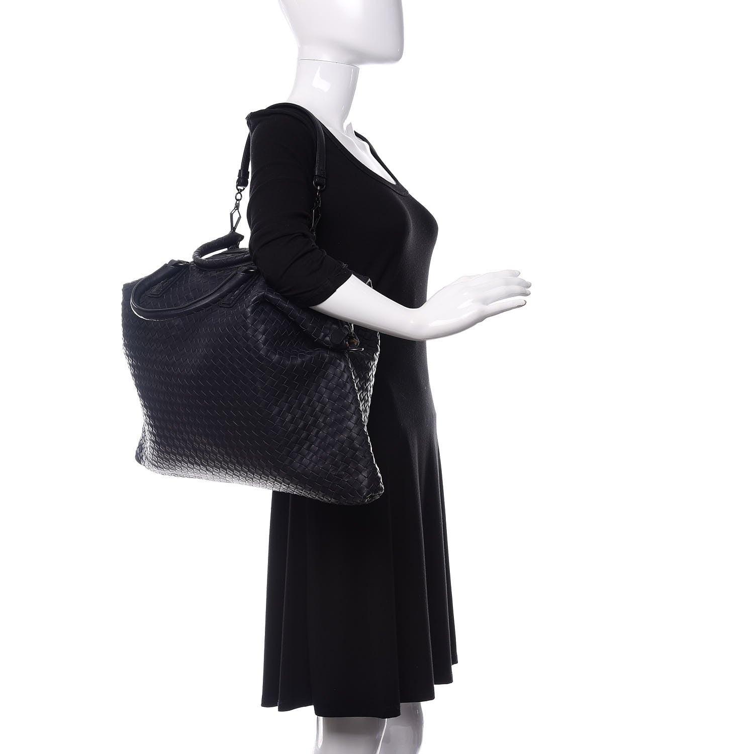 Bottega Veneta Nappa Intrecciato Maxi Convertible Tote Tourmaline 2 of 12