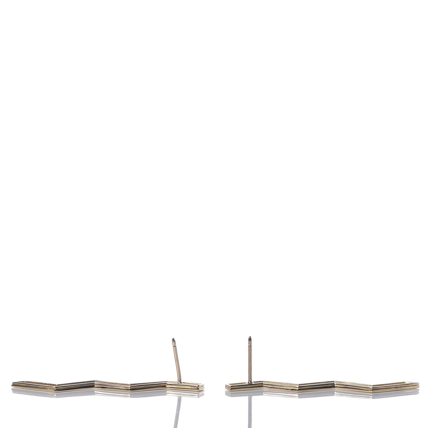 Tiffany 18K Yellow Gold Paloma Picasso Zig Zag Earrings 3 of 6