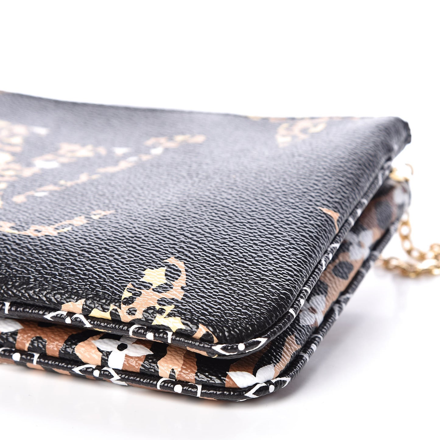 Monogram Giant Jungle Pochette Double Zip Black