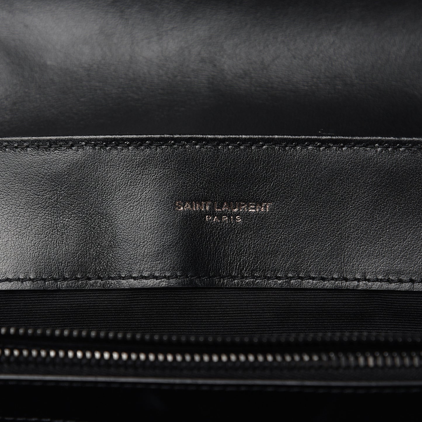 Calfskin Y Quilted Monogram Medium Loulou Chain Satchel Black