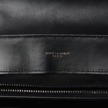 Saint Laurent Calfskin Y Quilted Monogram Medium Loulou Chain Satchel Black 7 of 10