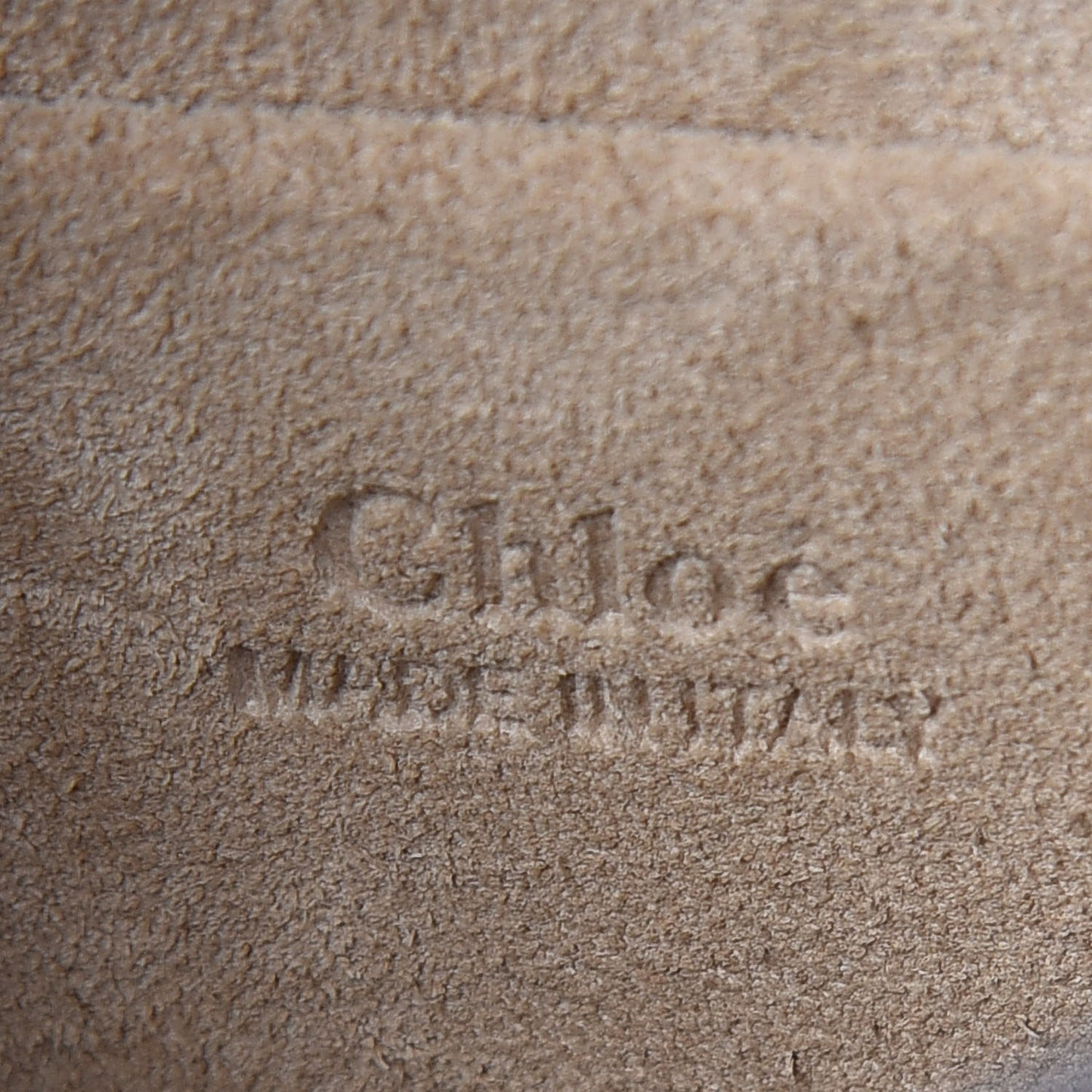Calfskin Suede Medium Nile Bracelet Bag Caramel