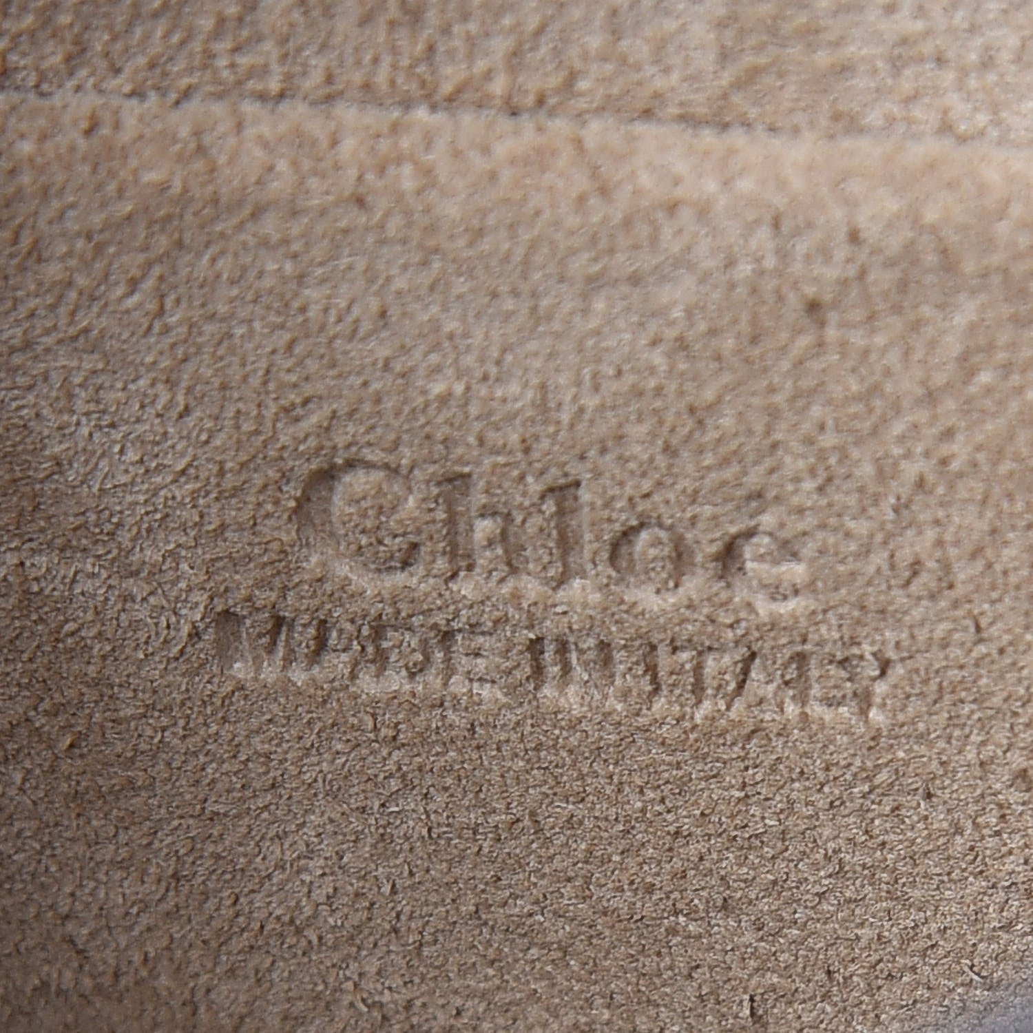 Chloe Calfskin Suede Medium Nile Bracelet Bag Caramel 8 of 8
