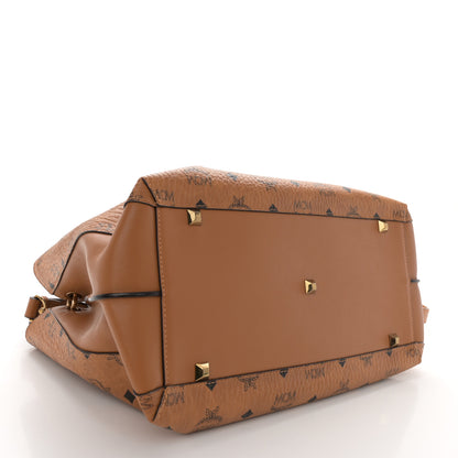 MCM Visetos Large Essential Tote Cognac 4 of 11