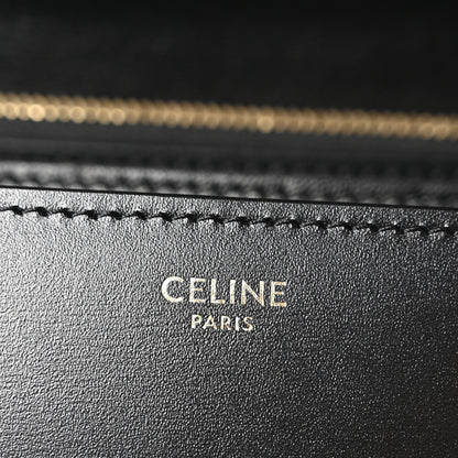 Celine Box Calfskin Medium Classic Box Flap Bag Black 6 of 10