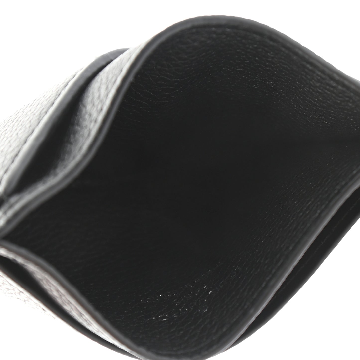 Calfskin Lockme Card Holder Black