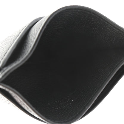 Louis Vuitton Calfskin Lockme Card Holder Black 5 of 7