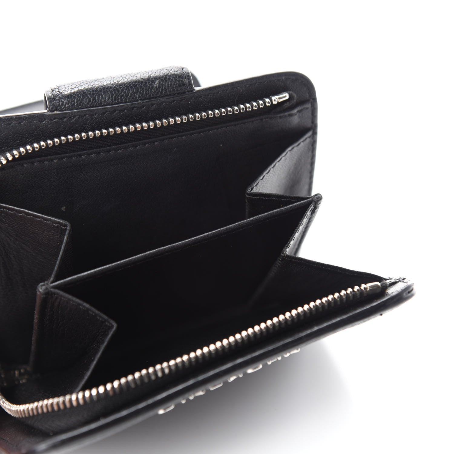 Givenchy Sugar Goatskin Compact Wallet Black 6 of 8