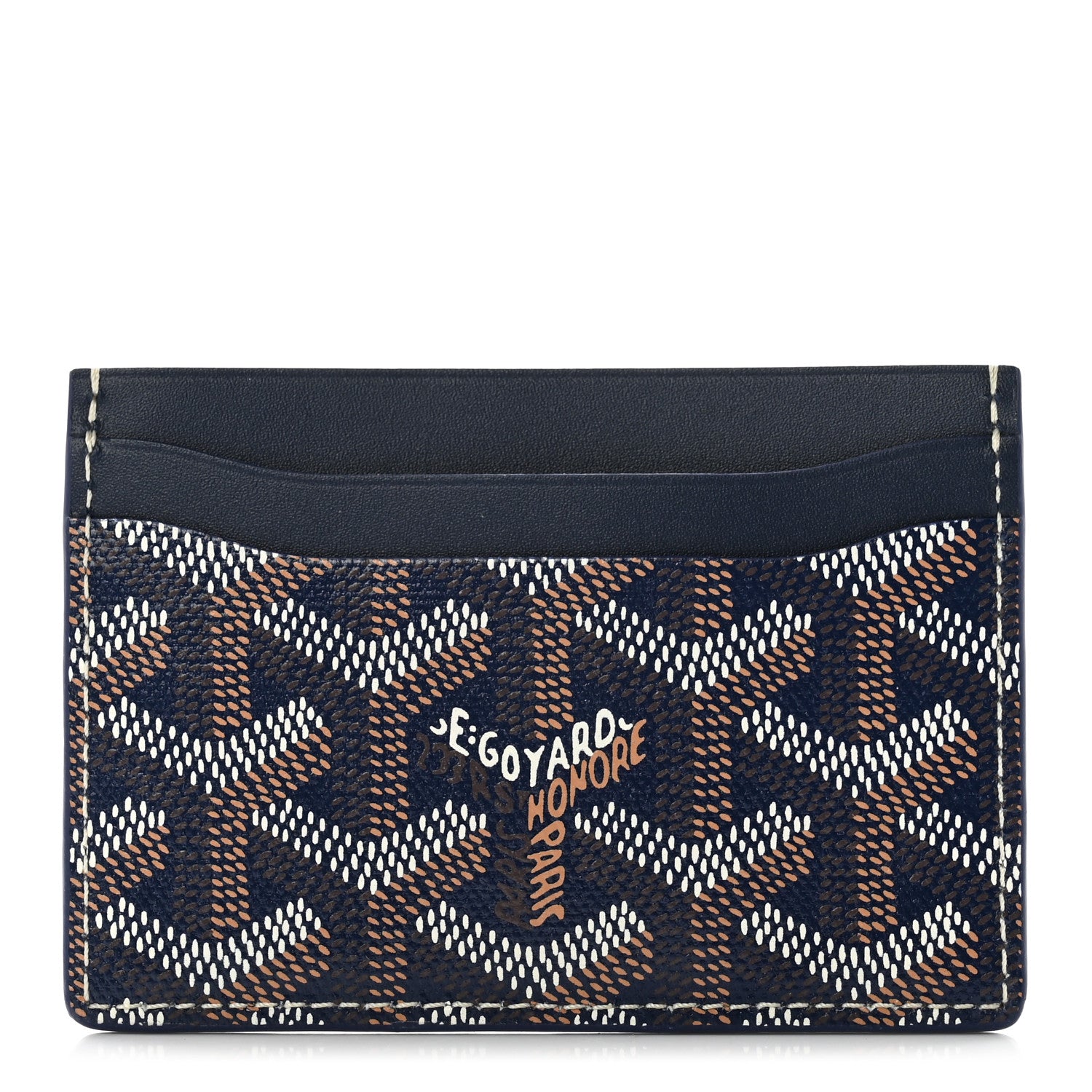 Goyard Goyardine Saint Sulpice Card Holder Navy 1 of 6