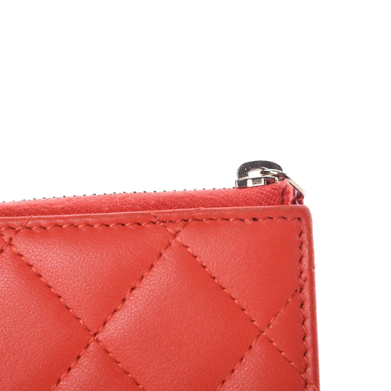 Chanel Lambskin Quilted Key Holder Case Red 15 of 18